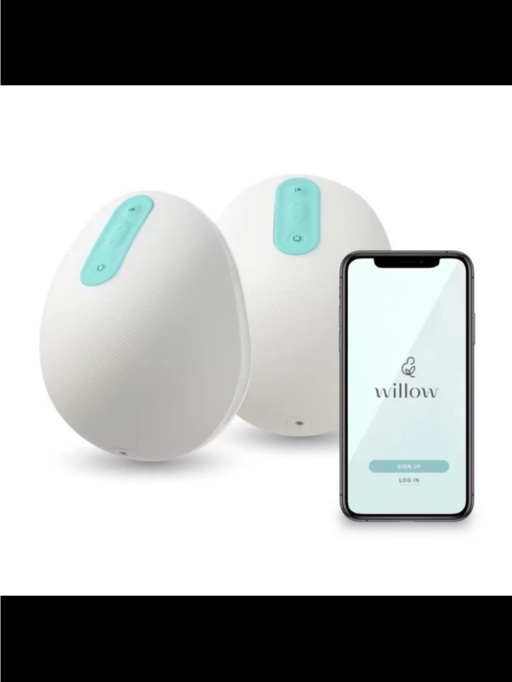 Willow White Wearable Pump Shells with Mint Control Panels